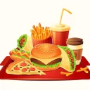 vector-cartoon-illustration-traditional-set-fast-food-meal_1441-331
